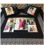 Personalised Bedsheet for Home Use and Special Gifting, Custom Printed Bedroom Linen Gift for Weddings, Anniversaries, Premium Hampers and Personal Decor